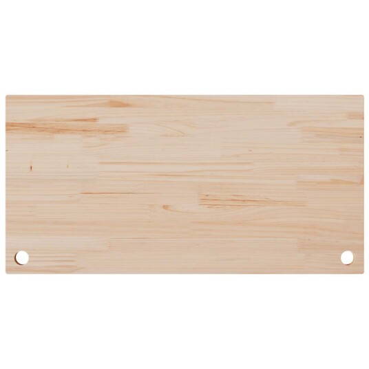 Bordplate hvit 100x60x2,5 cm heltre furu 8720845799878