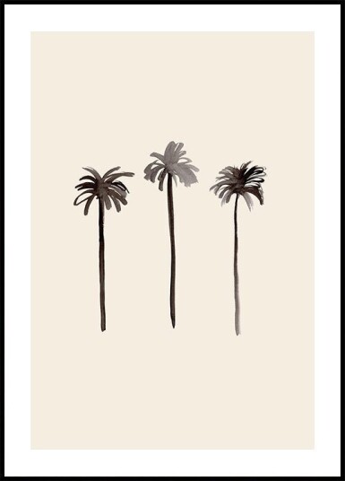 Palm Trees Ink Plakat / 21x30cm