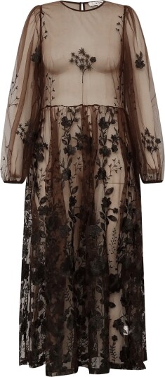 A View Fuschia Dress Brown 36