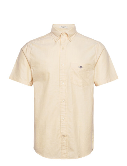 GANT Reg Classic Oxford Ss Shirt Cream XXXL