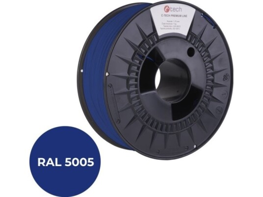 Filament 3D C-Tech Premium Line Abs Ral5005 1,75Mm 1Kg Signal Blue