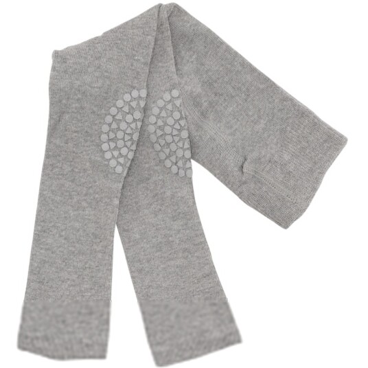 Gobabygo Grey Melange Crawling Leggings Organic Bomull 6-12 mdr