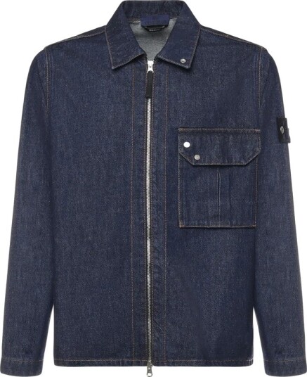 Stone Island Herre Jakker Blå XL,