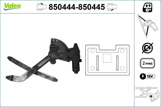 Vindusheis VALEO 850444