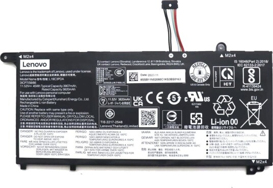 Lenovo batteri 3 celler 45Wh 11,52V L19C3PDA CP/B