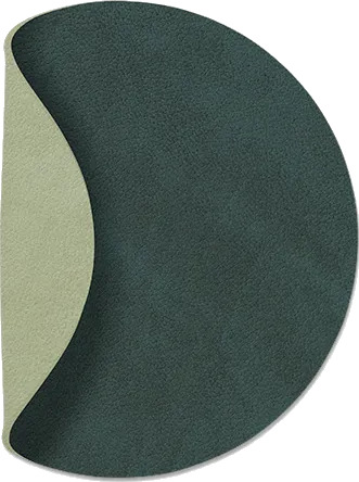 LIND DNA Nupo glassunderlag circle vendbar 1 stk. Dark green olive green
