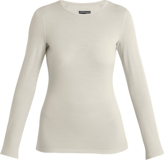 Icebreaker Merino 200 Oasis Ls Crewe Thermal Top Dame Undyed L Icebreaker Merino 200 Oasis Ls Crewe Thermal Top Dame Undyed L