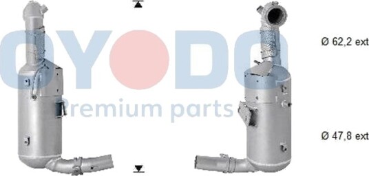 Oyodo 20N0130-OYO Partikkelfilter Oyodo 20N0130-OYO Partikkelfilter