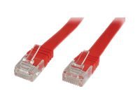 MicroConnect UltraFlat - Nettverkskabel - RJ-45 (hann) til RJ-45 (hann) - 1 m - UTP - CAT 6 - med støvel, flat - rød