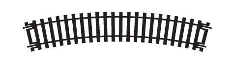 Hornby Singel Sving 2nd Radius (1 stk.) R606 Hornby Singel Sving 2nd Radius (1 stk.) R606