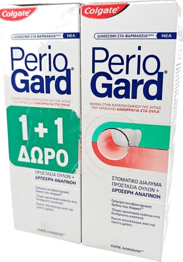 Colgate Periogard Munnvann 2 x 400 Protection Gum Fresh Breath