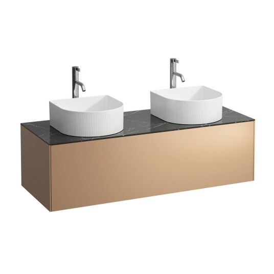 Laufen Sonar Servantskap med 1 skuff 1175x455 mm Kobber/Nero Marquina