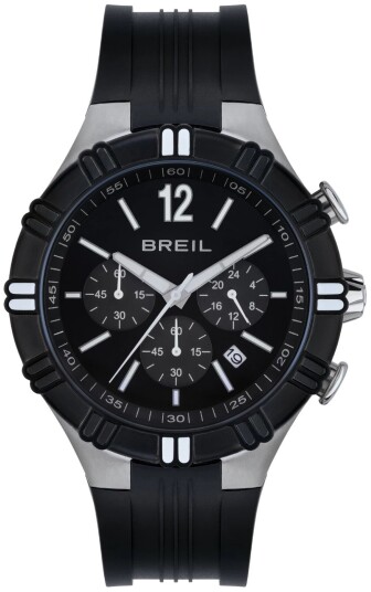 Breil Herreklokke TW1984 Classic Sort/Gummi Ø44 mm Breil Herreklokke TW1984 Classic Sort/Gummi Ø44 mm