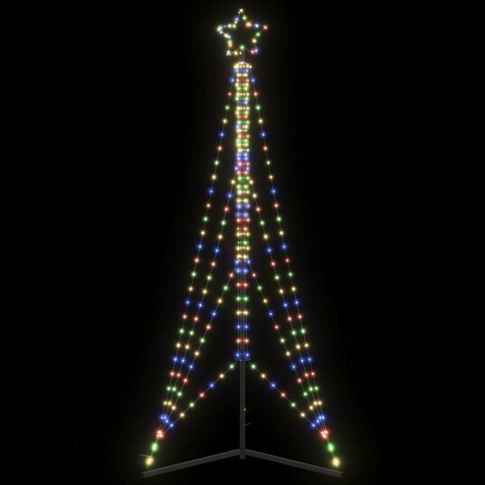  LED juletre 483 LEDs Fargerike 240 cm