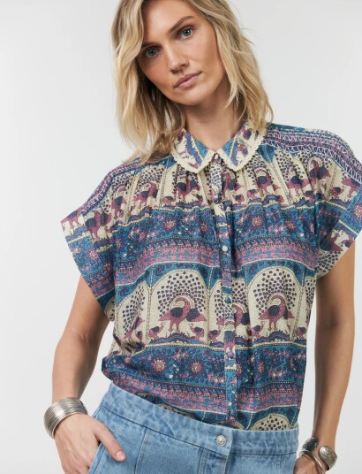 Lollys Laundry Badalll Shirt   Blue   S