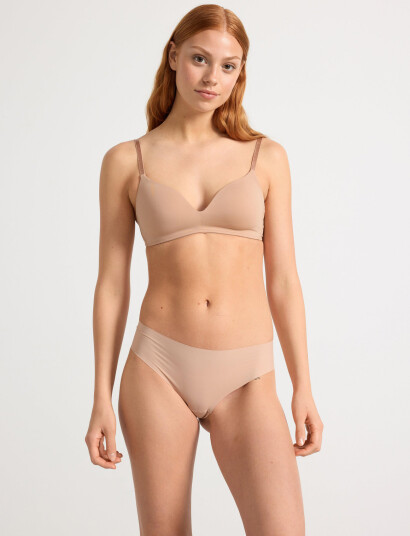 Lindex Flora Bygellös Bh Beige B x 85 Lindex Flora Bygellös Bh Beige B x 85