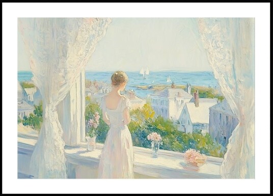 Morning Serenity by the Sea Plakat Plakat / 40x50cm Morning Serenity by the Sea Plakat Plakat / 40x50cm