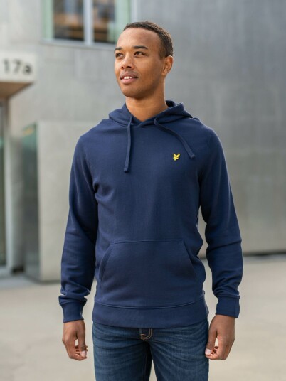 Lyle & Scott Pullover Hoodie Blå XXL