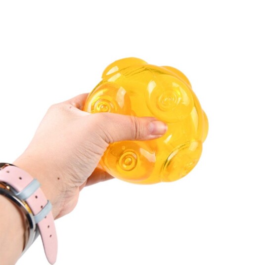 Hundeleke Myk Tpr Gummi Lydball Store Hunder 10Cm