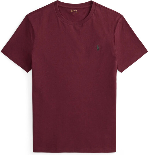 Polo Ralph Lauren Custom Slim Fit Jersey Crewneck T Shirt Burgundy XL