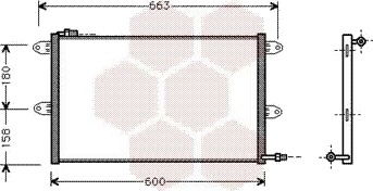 VAN WEZEL 58005144 Kondensator, klimaanlegg VAN WEZEL 58005144 Kondensator, klimaanlegg