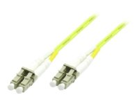MicroConnect OM5 Fiberoptisk Nettverkskabel 3m LC/LC Dupleks Limegrønn