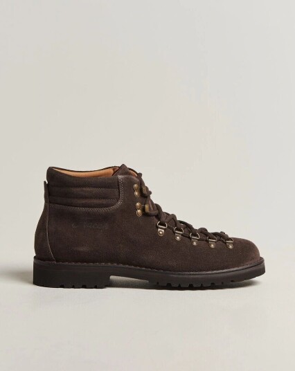 Fracap M127 Suede Boot Dark Brown