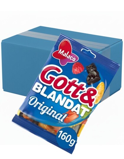 36 stk Godt og Blandet Original Blanding av Vingummi og Lakris Hel Eske 5,76 kg