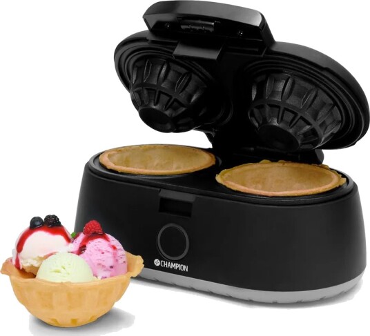 Champion Våffelskålsjärn Health Dubbelt 1000W VS400 Svart