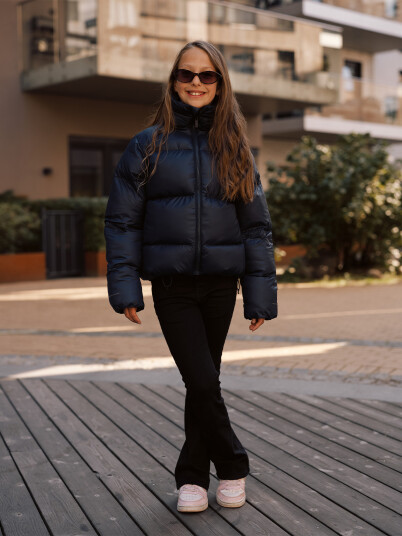 Twentyfour Mode Ava Puffy Jakke Junior Blå 164