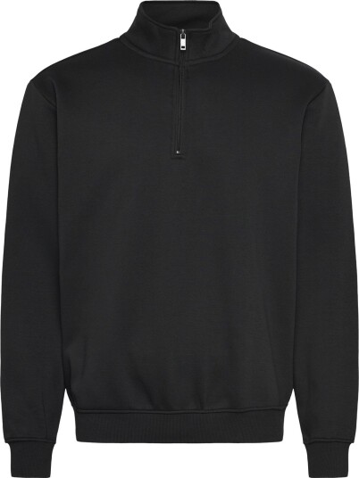 Enkel Studio Crew Neck Half Zip Esvaldemar   Black   XXL