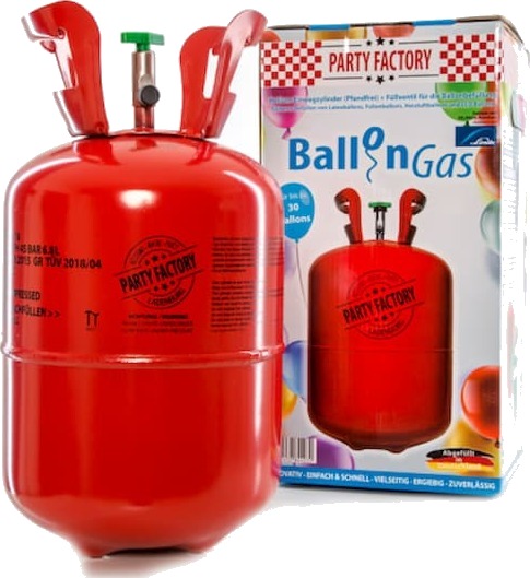 Globos Heliumtank til 30 Ballonger 22.5cm