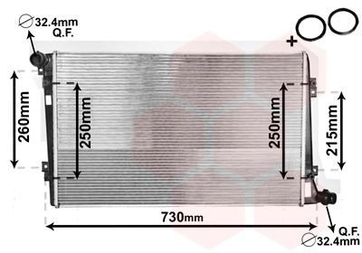 Radiator VAN WEZEL 58002255