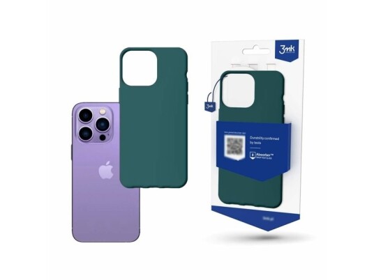 Iphone 14 Pro-Deksel Fra 3Mk Matt Case-Serien - Mørkegrønn