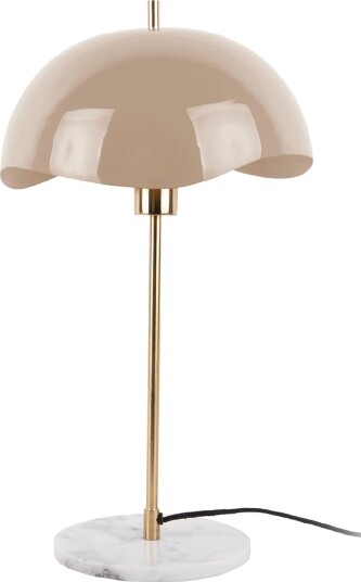 Leitmotiv Bordlampe Waved Dome Brun