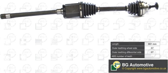 Bga Drivaksel BGA DS0903R