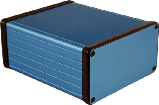 Hammond Electronics 1455N1201BU 120 × 103 × 53 mm Aluminium Blå Kabinett