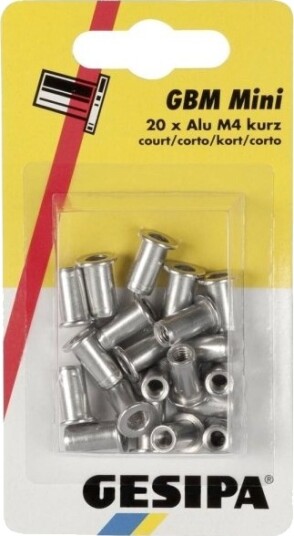 Gesipa Blindnitte Mutter M4 20 Stk Gesipa Blindnitte Mutter M4 20 Stk