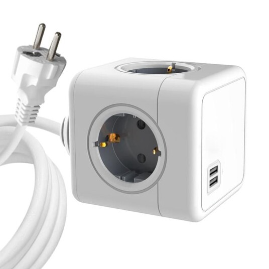 MICROCONNECT PowerCube 4 Schuko outlets,