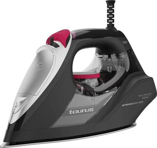 Taurus Geyser Eco Dampstrykejern - 2800W, 180 g/min - Svart