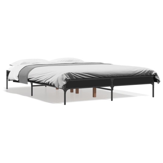  Sengeramme svart 120x190 cm konstruert tre og metall 8721012985728