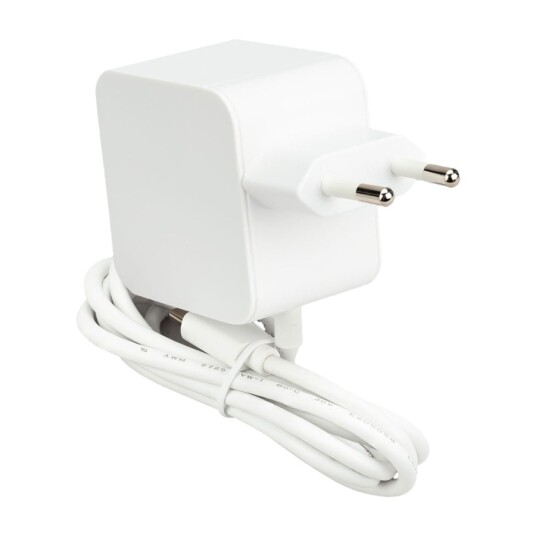 Raspberry Pi 5 USB C strømforsyning white Raspberry Pi 5 USB C strømforsyning white