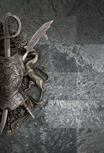 SILVER GREY STEIN FINER 122X61