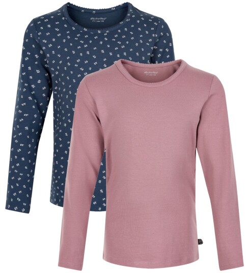 Minymo Genser 2 pack Mesa Rose/Ny Navy 1½ år 86 Genser Blå Rosa