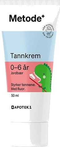 Metode tannkrem til barn 0–6 år jordbærsmak 50 ml