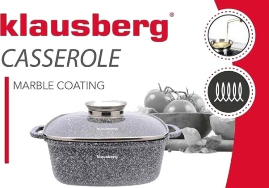Klausberg Aluminiumgryte Grå Marmor 22X22 Cm 3,7 L