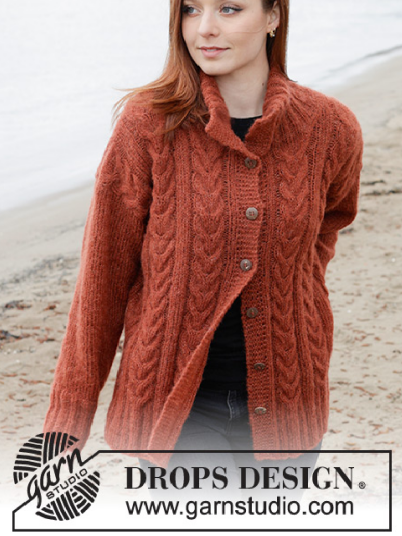 Drops 245 9 Flaming Heart Cardigan