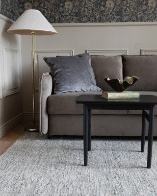 Kilands Kolding medium grey – håndvevd ullteppe