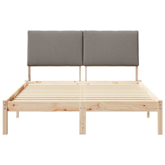 Sengestamme Brun og taupe 160 x 200 cm Heltre furu