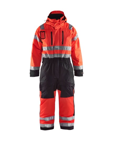 Blåkläder Vinterkjeledress Varsel Hivis Rød/Svart C60